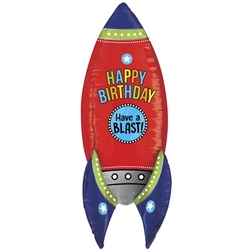 Folienballon-Rakete-Happy-Birthday-Dekoration-Weltraum-3D-Luftballon-Geschenk-zum-Geburtstag