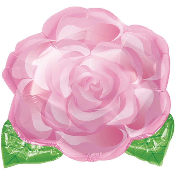 Folienballon-Rose-rosa-Dekoration-Geschenk-Valentinstag-Liebe-Gruss-Luftballon
