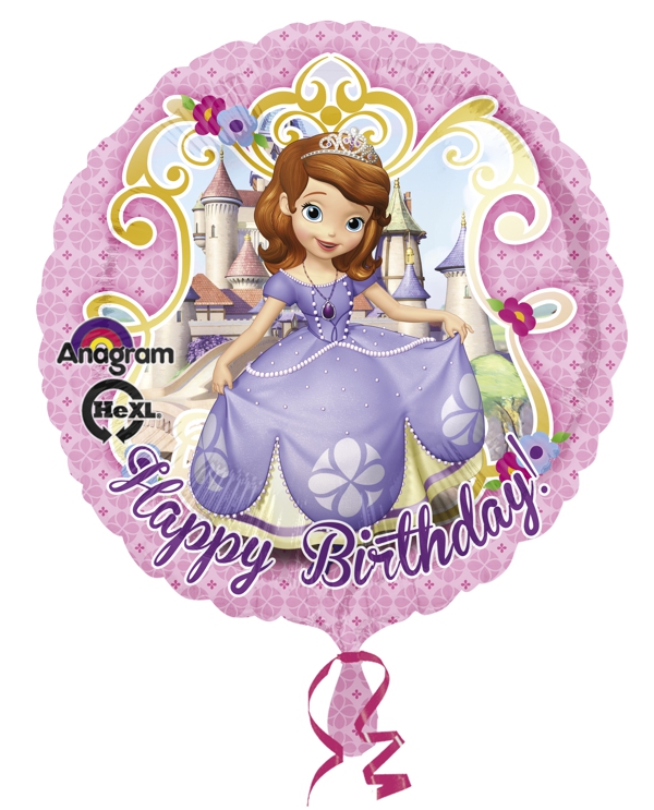 Folienballon-Sofia-die-Erste-Happy-Birthday-Kindergeburtstag-Luftballon-Ballon-Disney