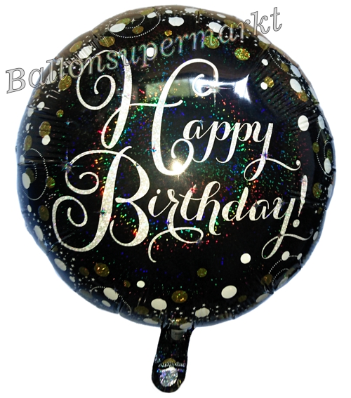 Folienballon-Sparkling-Celebration-Happy-Birthday-Luftballon-holografisch-zum-Geburtstag-Geschenk-Jubilaeum