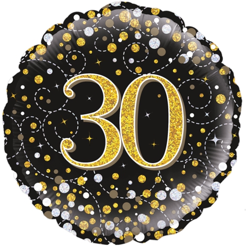 Folienballon-Sparkling-Fizz-30-Luftballon-holografisch-30-Geburtstag-Geschenk-Jubilaeum