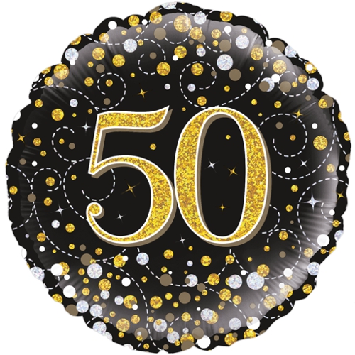 Folienballon-Sparkling-Fizz-50-Luftballon-holografisch-50-Geburtstag-Geschenk-Jubilaeum