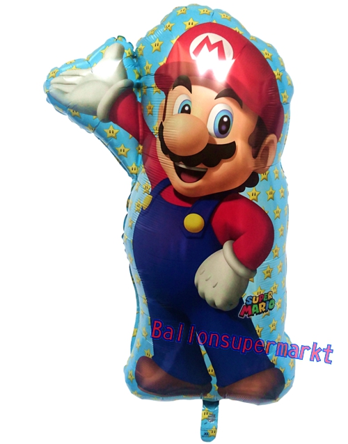 Folienballon-Super-Mario-Shape-Nintendo-Luftballon-Geschenk-Kindergeburtstag-Klempner-Videospiel