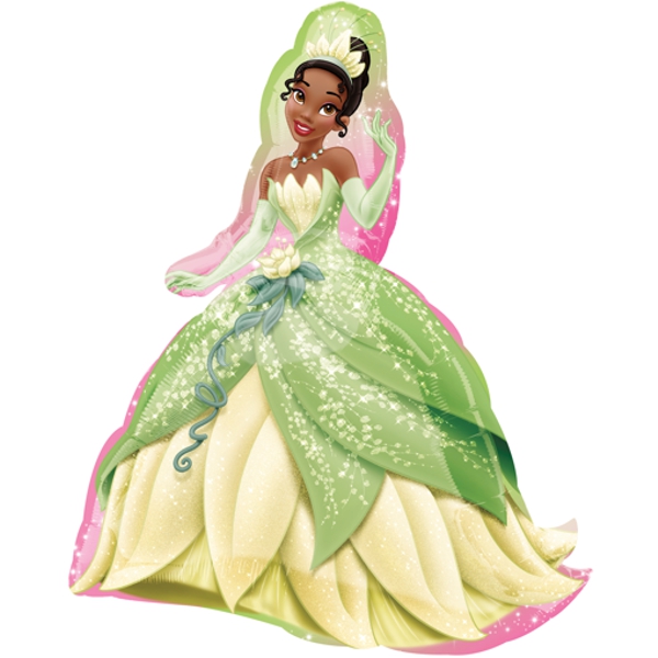 Folienballon-Tiana-Kuess-den-Frosch-the-Princess-and-the-Frog-Prinzessin-Disney