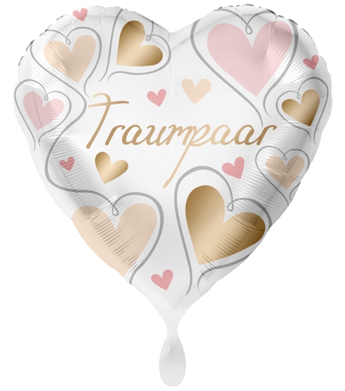 Folienballon-Traumpaar-Herzen-Geschenk-Luftballon-Hochzeit-Dekoration
