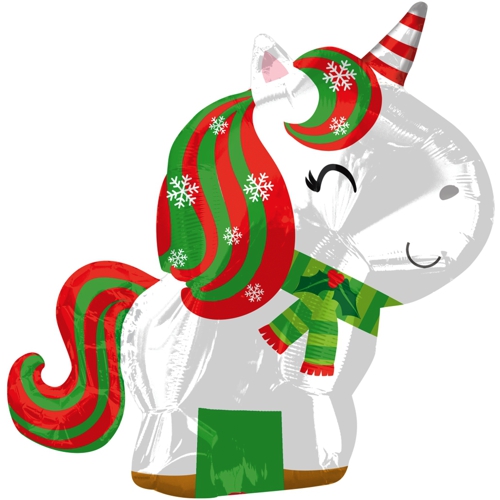 Folienballon-Weihnachts-Einhorn-Luftballon-Geschenk-zu-Weihnachten-Nikolaus-Unicorn