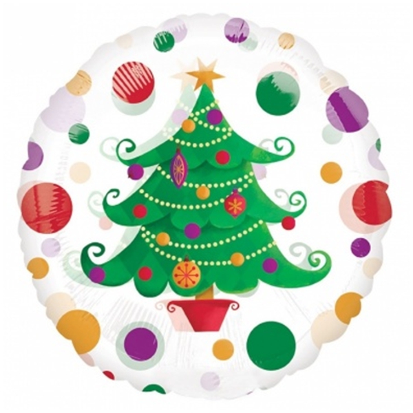 Folienballon-Weihnachtsbaum-Tannenbaum-Luftballon-Weihnachten-Geschenk-Partydekoration-Qualatex