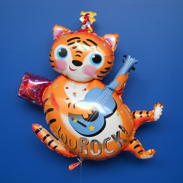 Folienballon-You-Rock-Katze-mit-Gitarre-Geburtstag-Gruss-Luftballon