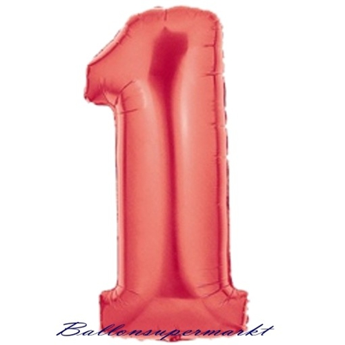 Folienballon-Zahl-1-Rot-Luftballon-Geschenk-Geburtstag-Jubilaeum-Firmenveranstaltung