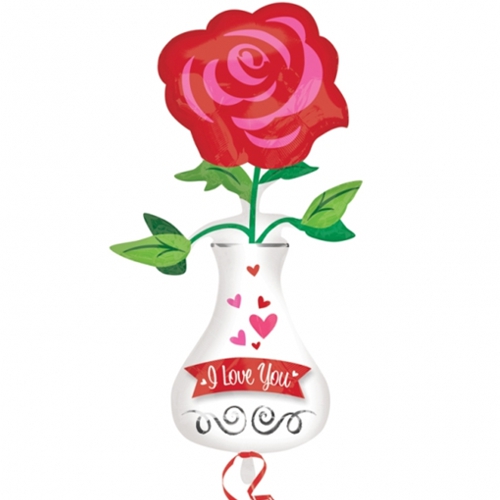 Folienballon-rote-Rose-in-Blumenvase-Shape-I-Love-You-Luftballon-Geschenk-Valentinstag-Liebe