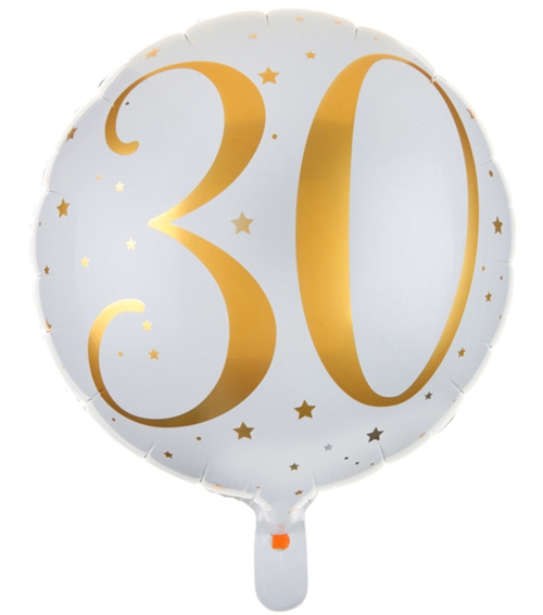 Folienballon-zum-30.-Geburtstag-Luftballon-weiss-gold-Geburtstag-30-Geschenk