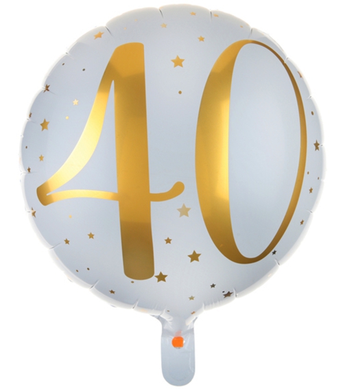 Folienballon-zum-40.-Geburtstag-Luftballon-weiss-gold-Geburtstag-40-Geschenk-Jubilaeum