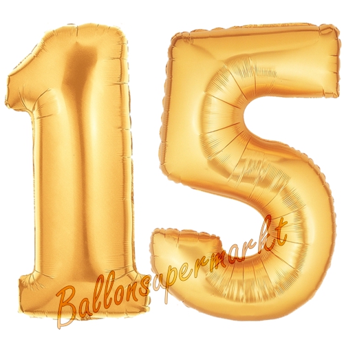 Folienballons-Zahlen-15-Gold-Luftballons-Geschenk-15.-Geburtstag-Jubilaeum-Firmenveranstaltung.