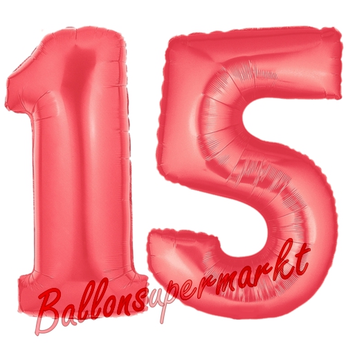 Folienballons-Zahlen-15-Rot-Luftballons-Geschenk-15.-Geburtstag-Jubilaeum-Firmenveranstaltung