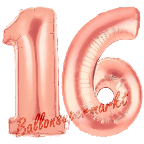 Folienballons-Zahlen-16-Rosegold-Luftballons-Geschenk-16.-Geburtstag-Jubilaeum-Firmenveranstaltung