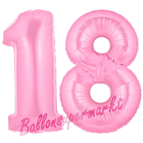Folienballons-Zahlen-18-Rosa-Luftballons-Geschenk-18.-Geburtstag-Jubilaeum-Firmenveranstaltung