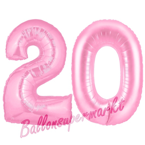 Folienballons-Zahlen-20-Rosa-Luftballons-Geschenk-20.-Geburtstag-Jubilaeum-Firmenveranstaltung