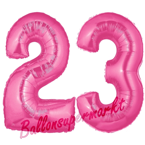Folienballons-Zahlen-23-Pink-Luftballons-Geschenk-23.-Geburtstag-Jubilaeum-Firmenveranstaltung