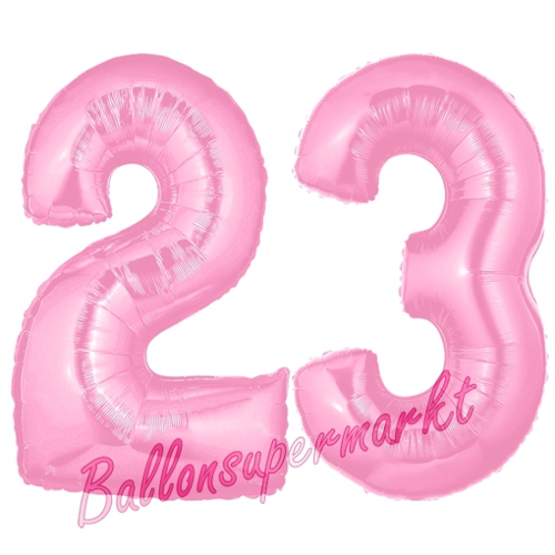 Folienballons-Zahlen-23-Rosa-Luftballons-Geschenk-23.-Geburtstag-Jubilaeum-Firmenveranstaltung