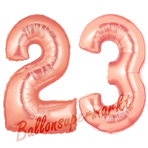 Folienballons-Zahlen-23-Rosegold-Luftballons-Geschenk-23.-Geburtstag-Jubilaeum-Firmenveranstaltung