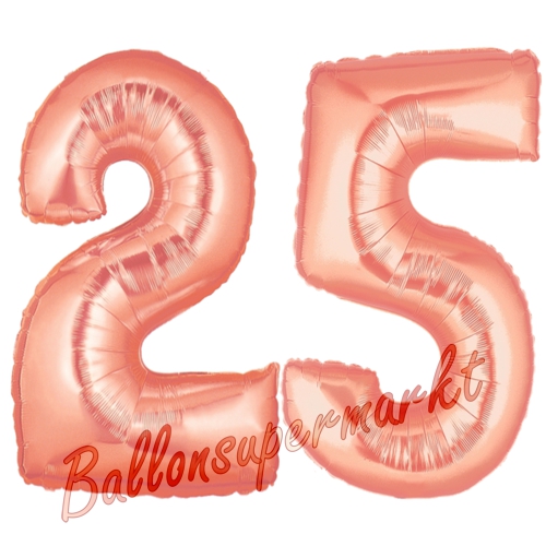 Folienballons-Zahlen-25-Rosegold-Luftballons-Geschenk-25.-Geburtstag-Jubilaeum-Firmenveranstaltung