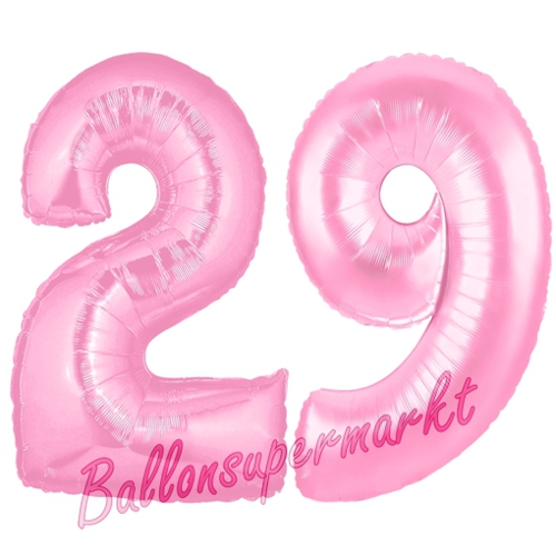Folienballons-Zahlen-29-Rosa-Luftballons-Geschenk-29.-Geburtstag-Jubilaeum-Firmenveranstaltung