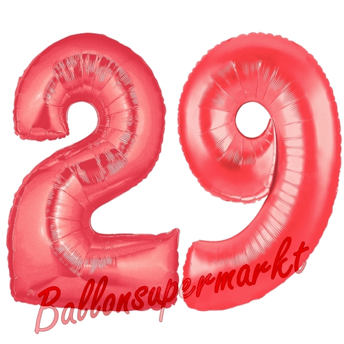 Folienballons-Zahlen-29-Rot-Luftballons-Geschenk-29.-Geburtstag-Jubilaeum-Firmenveranstaltung