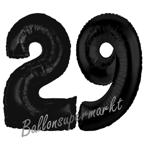 Folienballons-Zahlen-29-Schwarz-Luftballons-Geschenk-29.-Geburtstag-Jubilaeum-Firmenveranstaltung