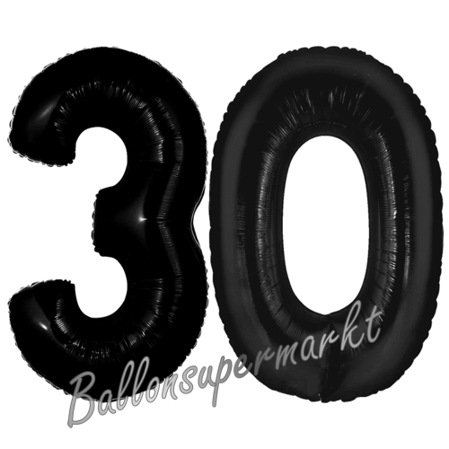 Folienballons-Zahlen-30-Schwarz-Luftballons-Geschenk-30.-Geburtstag-Jubilaeum-Firmenveranstaltung