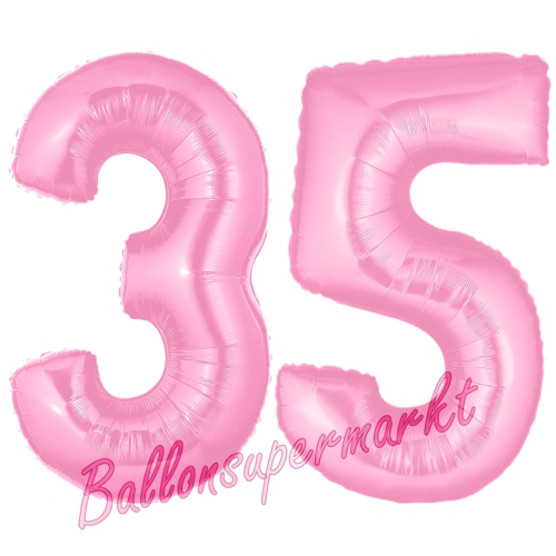 Folienballons-Zahlen-35-Rosa-Luftballons-Geschenk-35.-Geburtstag-Jubilaeum-Firmenveranstaltung