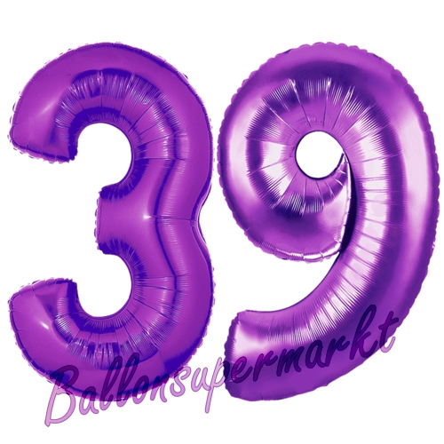 Folienballons-Zahlen-39-Lila-Luftballons-Geschenk-39.-Geburtstag-Jubilaeum-Firmenveranstaltung