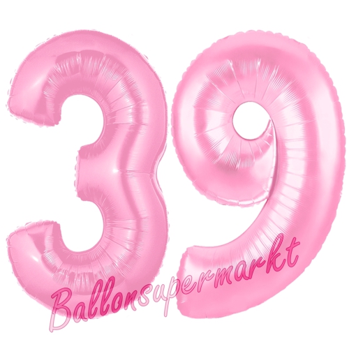 Folienballons-Zahlen-39-Rosa-Luftballons-Geschenk-39.-Geburtstag-Jubilaeum-Firmenveranstaltung