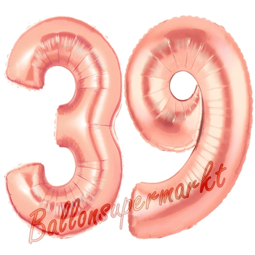 Folienballons-Zahlen-39-Rosegold-Luftballons-Geschenk-39.-Geburtstag-Jubilaeum-Firmenveranstaltung