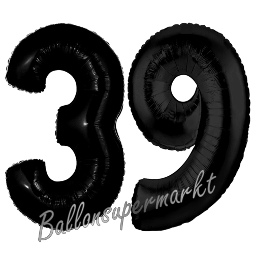 Folienballons-Zahlen-39-Schwarz-Luftballons-Geschenk-39.-Geburtstag-Jubilaeum-Firmenveranstaltung