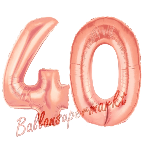Folienballons-Zahlen-40-Rosegold-Luftballons-Geschenk-40.-Geburtstag-Jubilaeum-Firmenveranstaltung