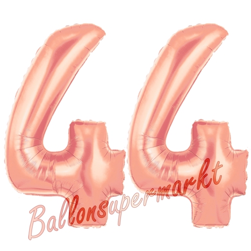 Folienballons-Zahlen-44-Rosegold-Luftballons-Geschenk-44.-Geburtstag-Jubilaeum-Firmenveranstaltung