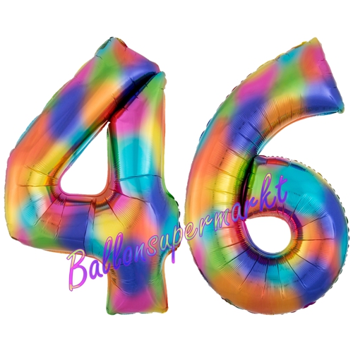 Folienballons-Zahlen-45-Regenbogen-Luftballons-Geschenk-46.-Geburtstag-Jubilaeum-Firmenveranstaltung