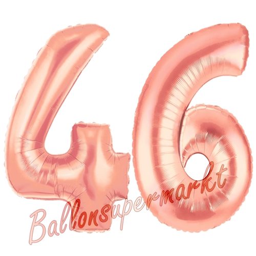 Folienballons-Zahlen-46-Rosegold-Luftballons-Geschenk-46.-Geburtstag-Jubilaeum-Firmenveranstaltung