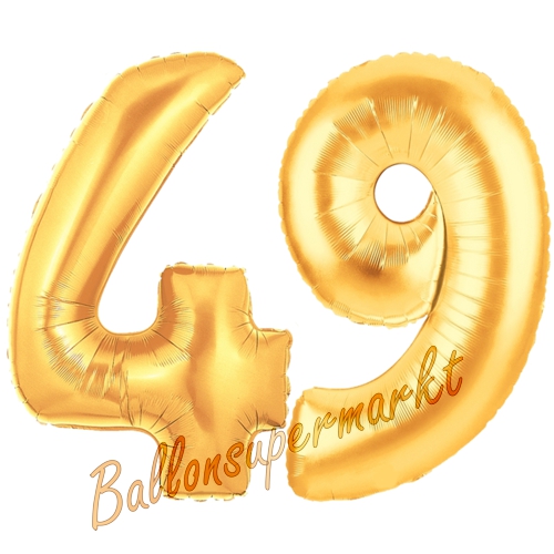 Folienballons-Zahlen-49-Gold-Luftballons-Geschenk-49.-Geburtstag-Jubilaeum-Firmenveranstaltung