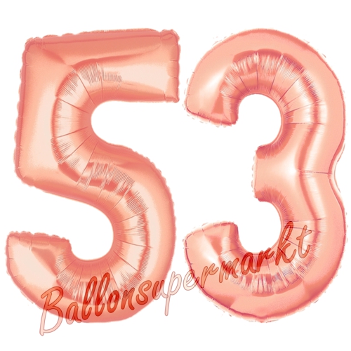 Folienballons-Zahlen-53-Rosegold-Luftballons-Geschenk-53.-Geburtstag-Jubilaeum-Firmenveranstaltung
