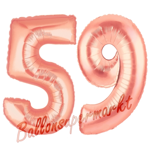 Folienballons-Zahlen-59-Rosegold-Luftballons-Geschenk-59.-Geburtstag-Jubilaeum-Firmenveranstaltung