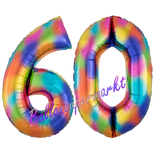 Folienballons-Zahlen-60-Regenbogen-Luftballons-Geschenk-60.-Geburtstag-Jubilaeum-Firmenveranstaltung