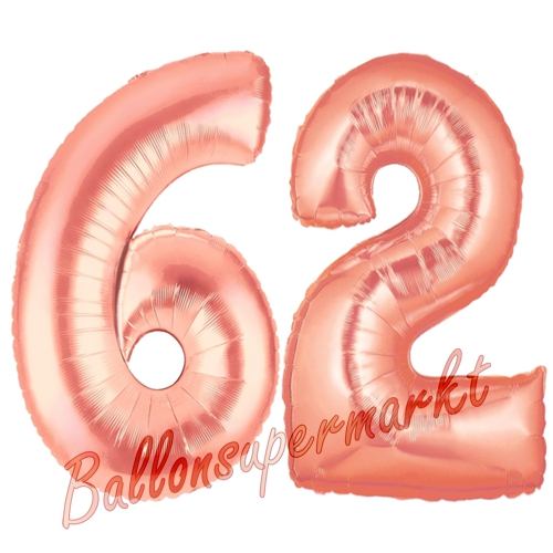 Folienballons-Zahlen-62-Rosegold-Luftballons-Geschenk-62.-Geburtstag-Jubilaeum-Firmenveranstaltung