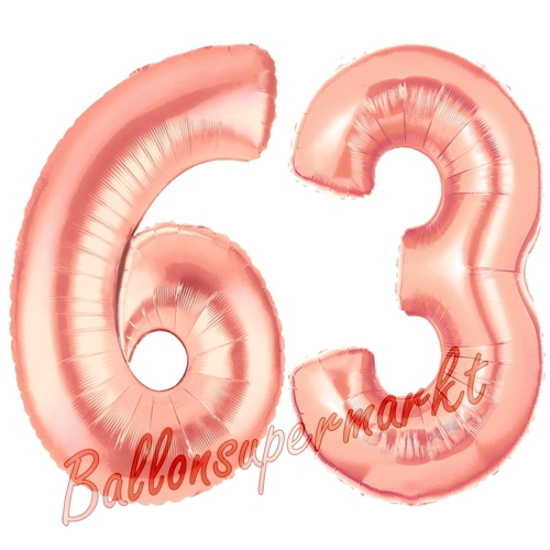 Folienballons-Zahlen-63-Rosegold-Luftballons-Geschenk-63.-Geburtstag-Jubilaeum-Firmenveranstaltung