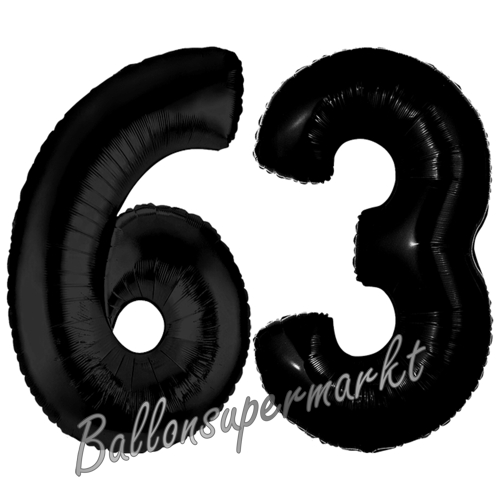 Folienballons-Zahlen-63-Schwarz-Luftballons-Geschenk-63.-Geburtstag-Jubilaeum-Firmenveranstaltung