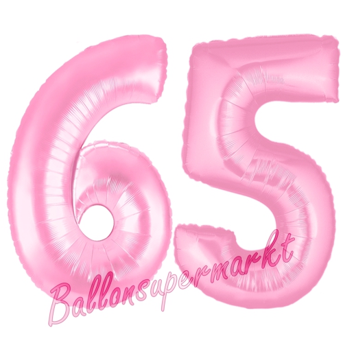 Folienballons-Zahlen-65-Rosa-Luftballons-Geschenk-65.-Geburtstag-Jubilaeum-Firmenveranstaltung