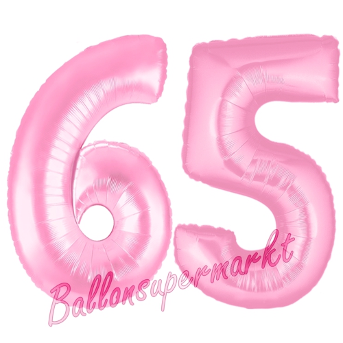 Folienballons-Zahlen-65-Rosa-Luftballons-Geschenk-65.-Geburtstag-Jubilaeum-Firmenveranstaltung