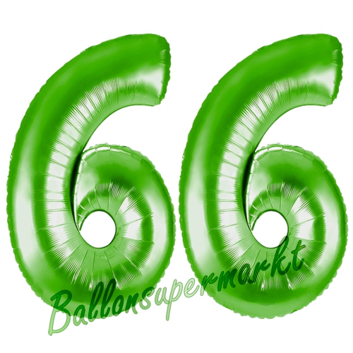 Folienballons-Zahlen-66-Gruen-Luftballons-Geschenk-66.-Geburtstag-Jubilaeum-Firmenveranstaltung