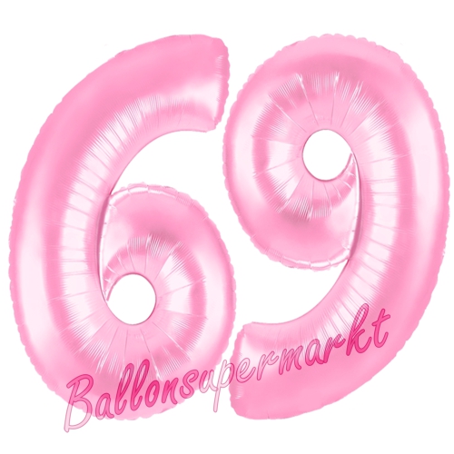 Folienballons-Zahlen-69-Rosa-Luftballons-Geschenk-69.-Geburtstag-Jubilaeum-Firmenveranstaltung