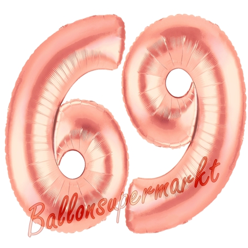 Folienballons-Zahlen-69-Rosegold-Luftballons-Geschenk-69.-Geburtstag-Jubilaeum-Firmenveranstaltung